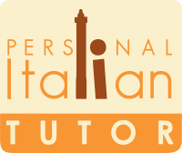logo personal italian tutor negativo